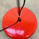 Miwi red metal spot floor lamp, vintage