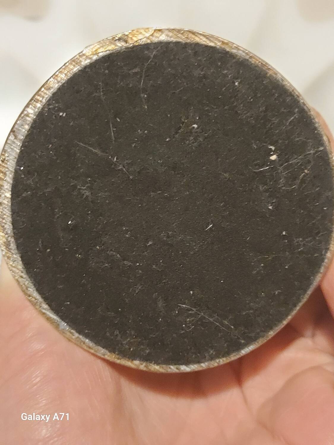 Opalescent glass bowl in the Murano style with a silver-plated metal base.