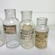 Set of 6 bottles of apothecary