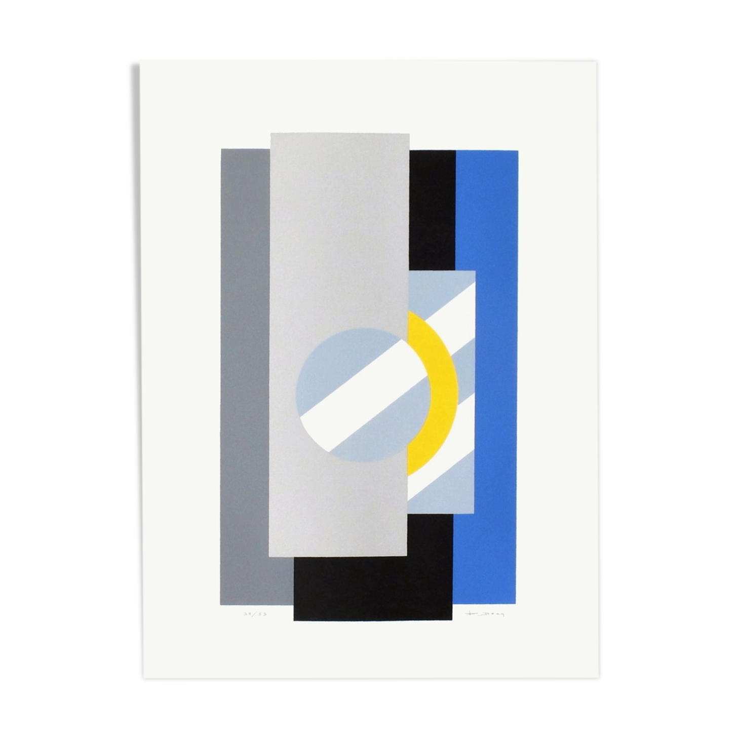 "Composition II" François Decq, 1980