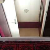 Mirror frame in gray brushed aluminum - 1980s 60x40cm