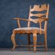 Mid-Century Modern Razorblade Armchair in Oak by Henning Kjærnulf, 1960s