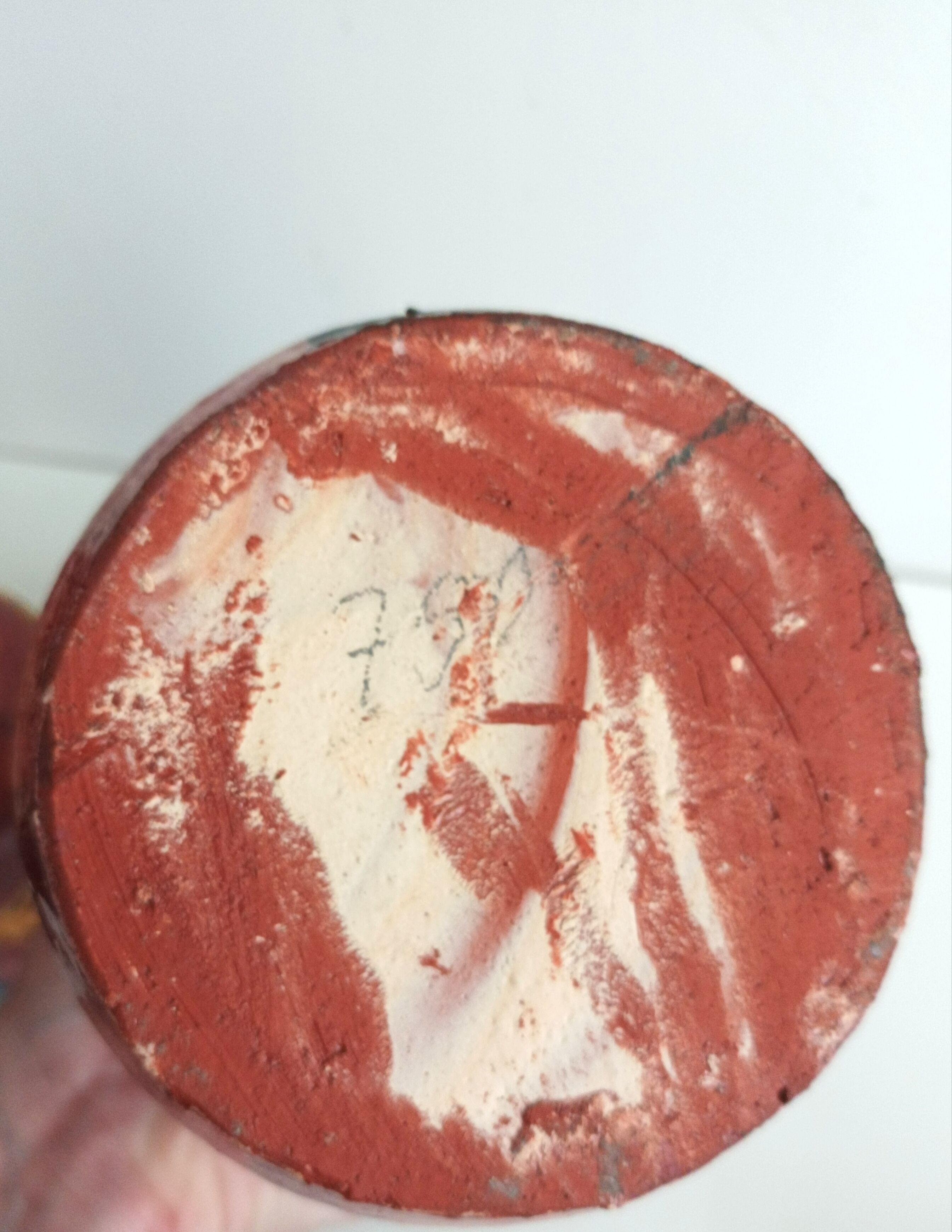 Pair of large terracotta pots signed, Portugal 80s