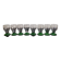 8 old stemmed glasses, 1930s