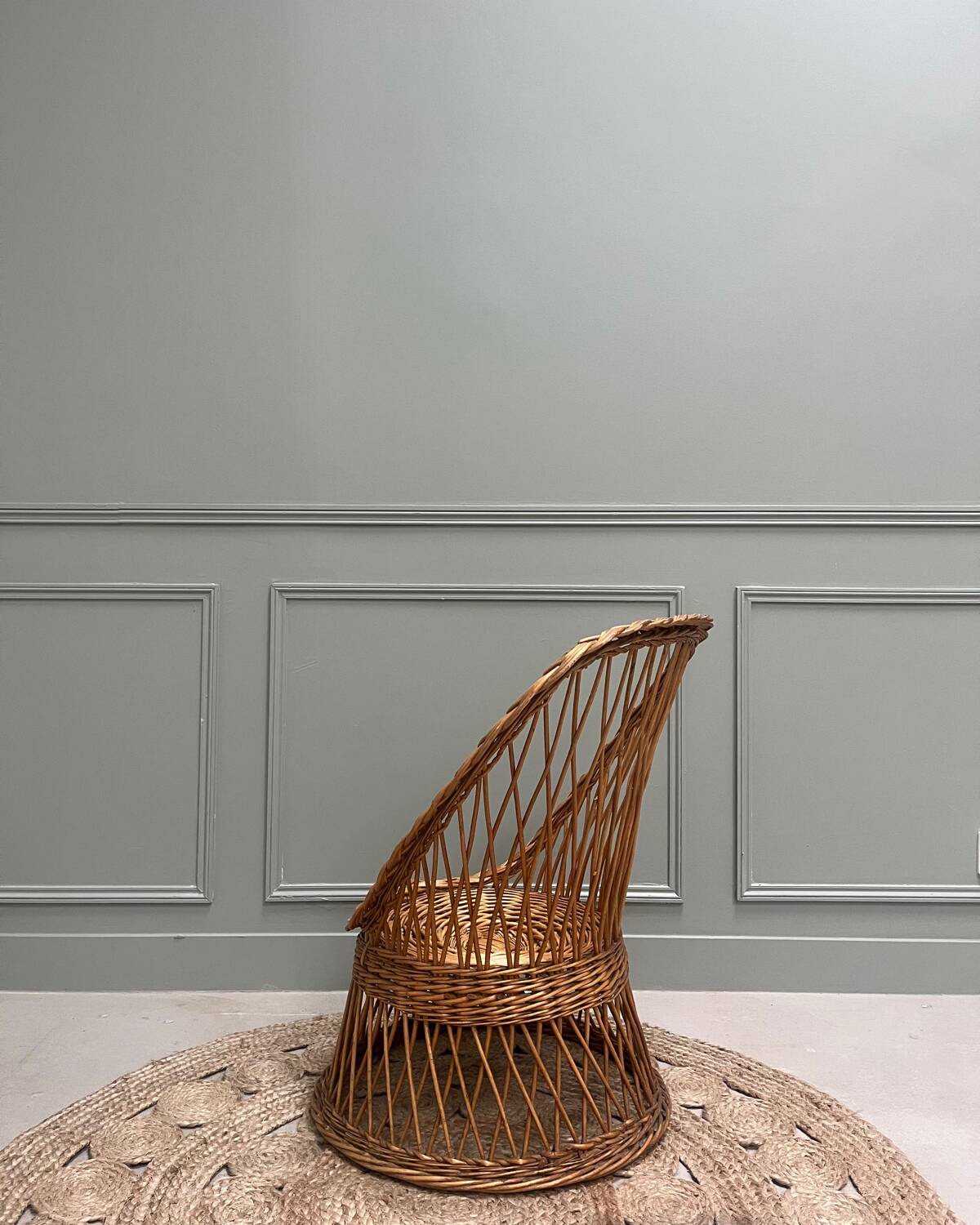 Fauteuil en rotin pour enfants