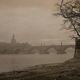 Josef SUDEK, The Saint Charles Bridge. Vintage silver print. 1950