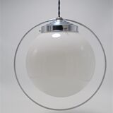 Opaline globe pendant lamp