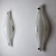 Pair of Cat's Eye wall lamps by Murano Mazzega, blown glass, Italy, 1960