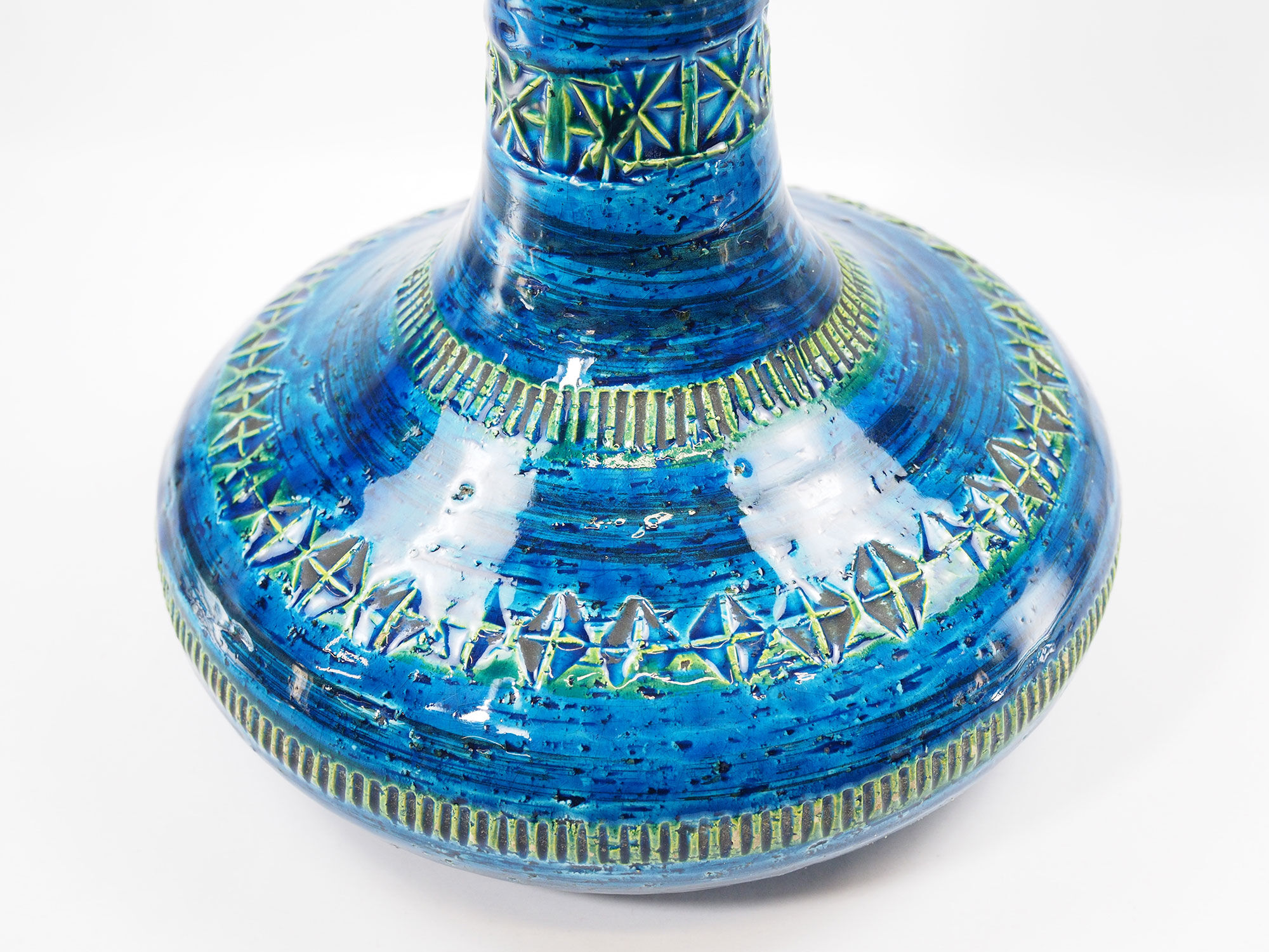 Aldo Londi for Bitossi Rimini blue Vase-Circa 1960
