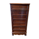Secretary semainier in mahogany veneer
