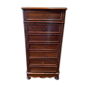 Secretary semainier in mahogany veneer