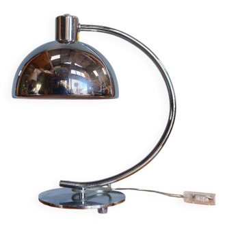 Vintage chrome metal desk lamp