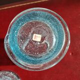 Bonbonnière pour enfants méritants en verre bullé de Biot, avec couvercle