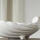 Grande coupe en céramique forme coquillage Art déco milieu 20e siècle