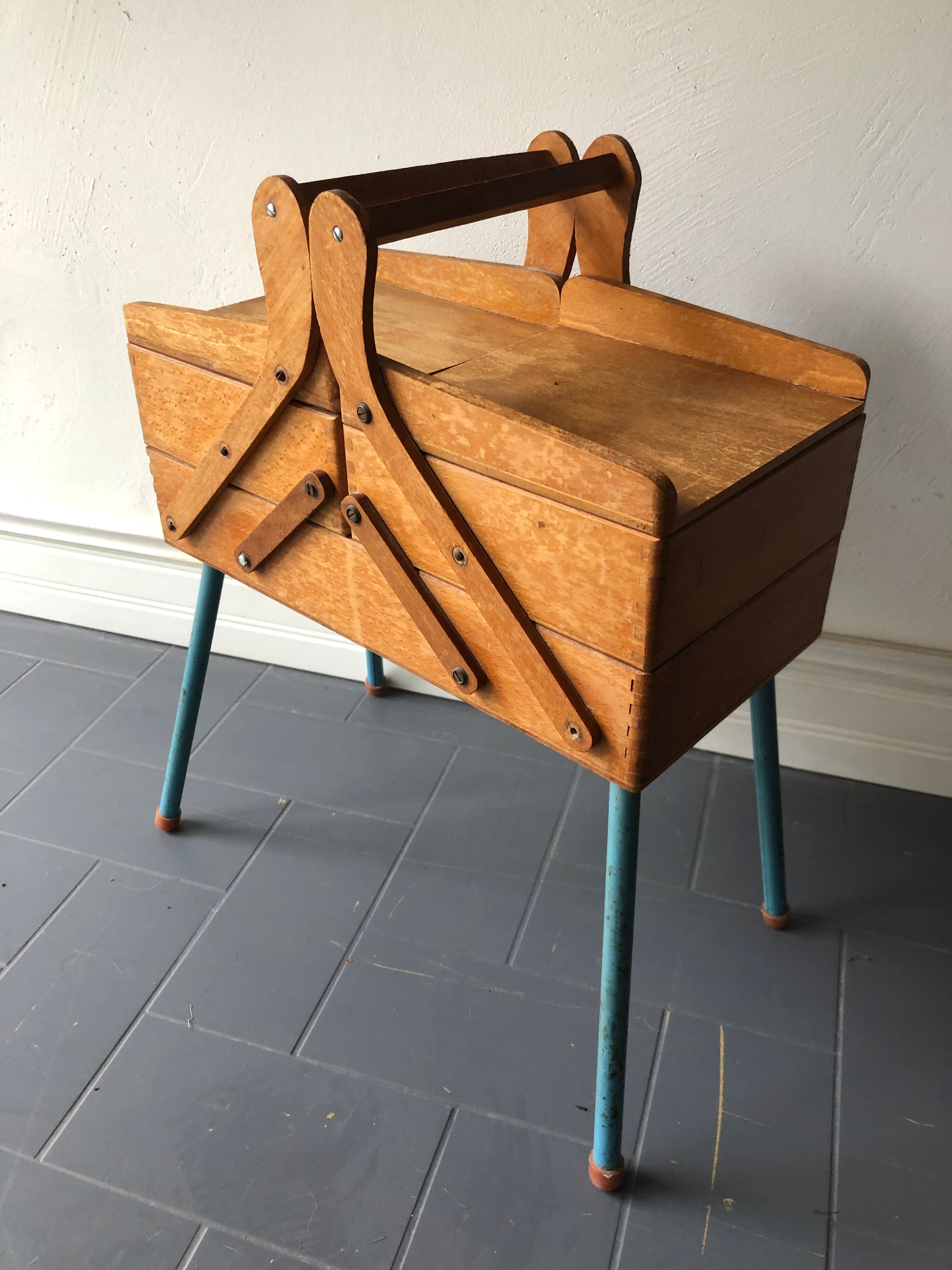 Vintage sewing basket