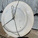 Creil and Montereau round dish in blue earthenware, "Japan" service