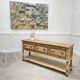Solid oak console