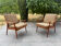 2 fauteuils scandinaves Fredrik Kayser 1960