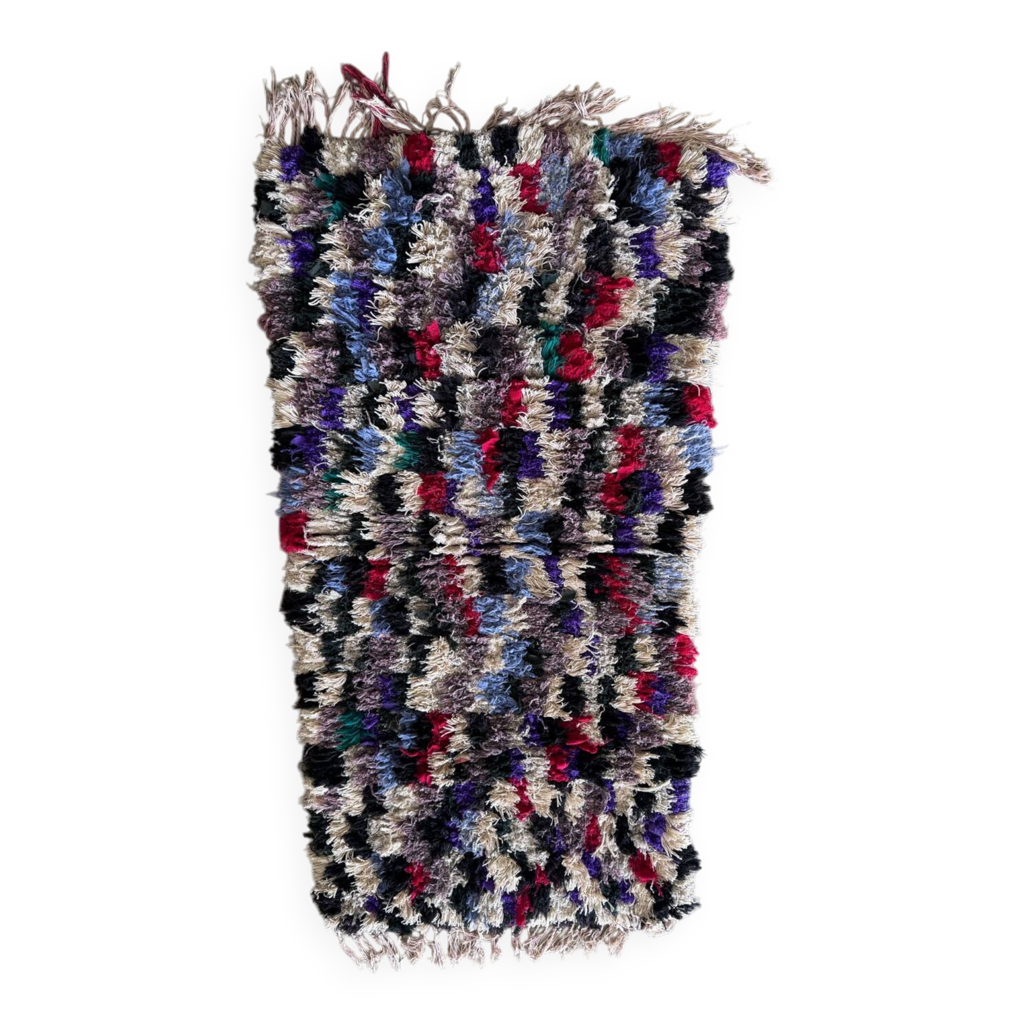 Antique multi-colored Berber rug