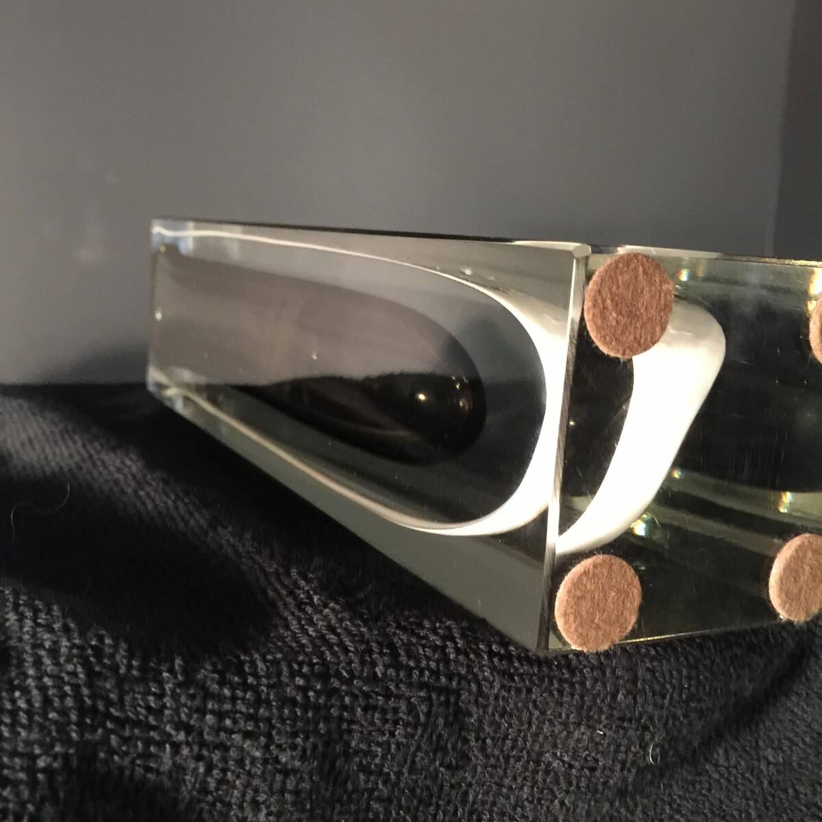 FLAVIO POLI for SEGUSO Vetri d'arte, Multi-layered glass vase, Murano, circa