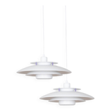 Paire de lampes suspendues vintage danoises des années 1980.