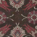 Southwest Wool Rug, Oriental Turkey Oushak Rug with Floral Pattern 4'11" X 8'5"
