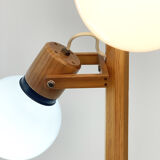 Lampadaire en bois des années 70