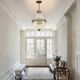 Lustre corbeille en cristal et bronze de style Empire