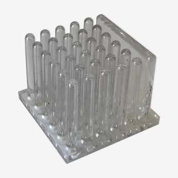 Pencil holder plexiglas vintage 1970