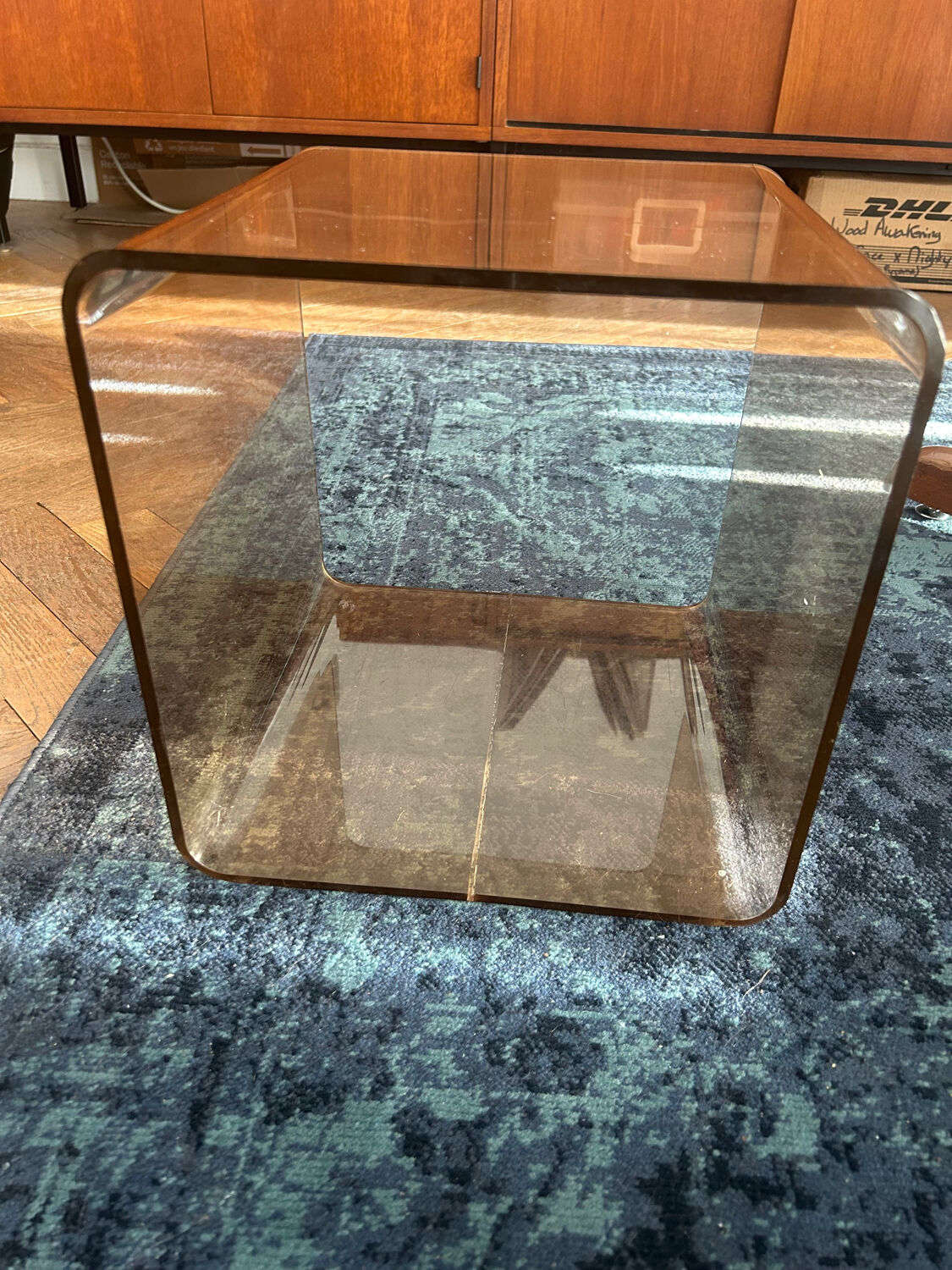 Cube/bedside table/side table design by michel dumas for roche bobois