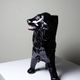 Vintage rum carafe Newfoundland Screech, Newfoundland dog in majolica.