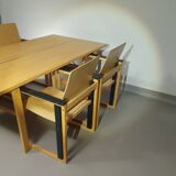 Extremely rare Finnish dining set by Simo Heikkilä / Pentik. 1980s