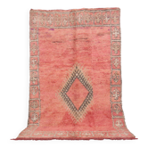 Peach Vintage Moroccan Rug 166 x 277 cm - Berber Wool Rug - Handmade Rug