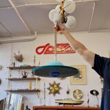 Adjustable UFO Pendant Lamp, 1980s, Vintage