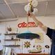 Adjustable UFO Pendant Lamp, 1980s, Vintage