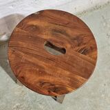 Burmese teak workshop stool