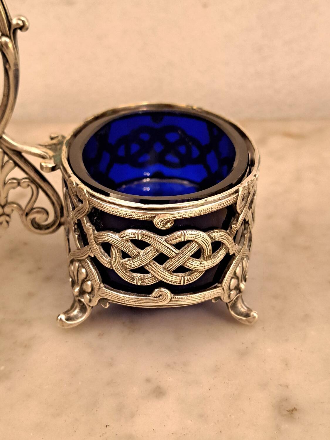 Saleron double Christofle en métal argenté