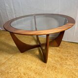 Mid Century Retro Vintage Teak Round Astro Coffee Table by GPlan 1960