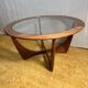 Mid Century Retro Vintage Teak Round Astro Coffee Table by GPlan 1960