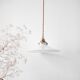 Suspension en opaline blanche