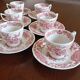 English mocha cups "Windsor" pink Ridgway (Staffordshire)