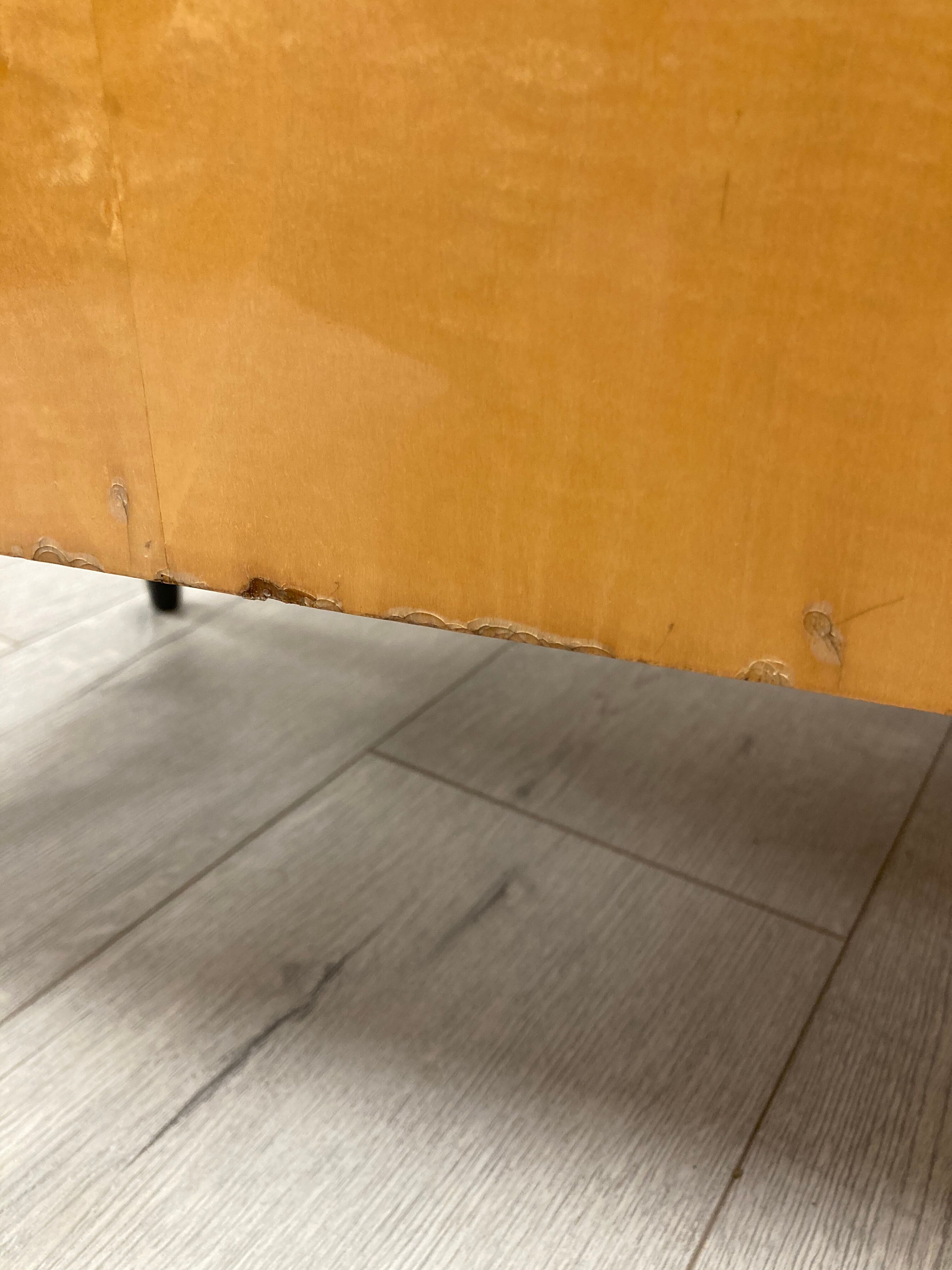 Pair of 1960s bedside tables compass feet