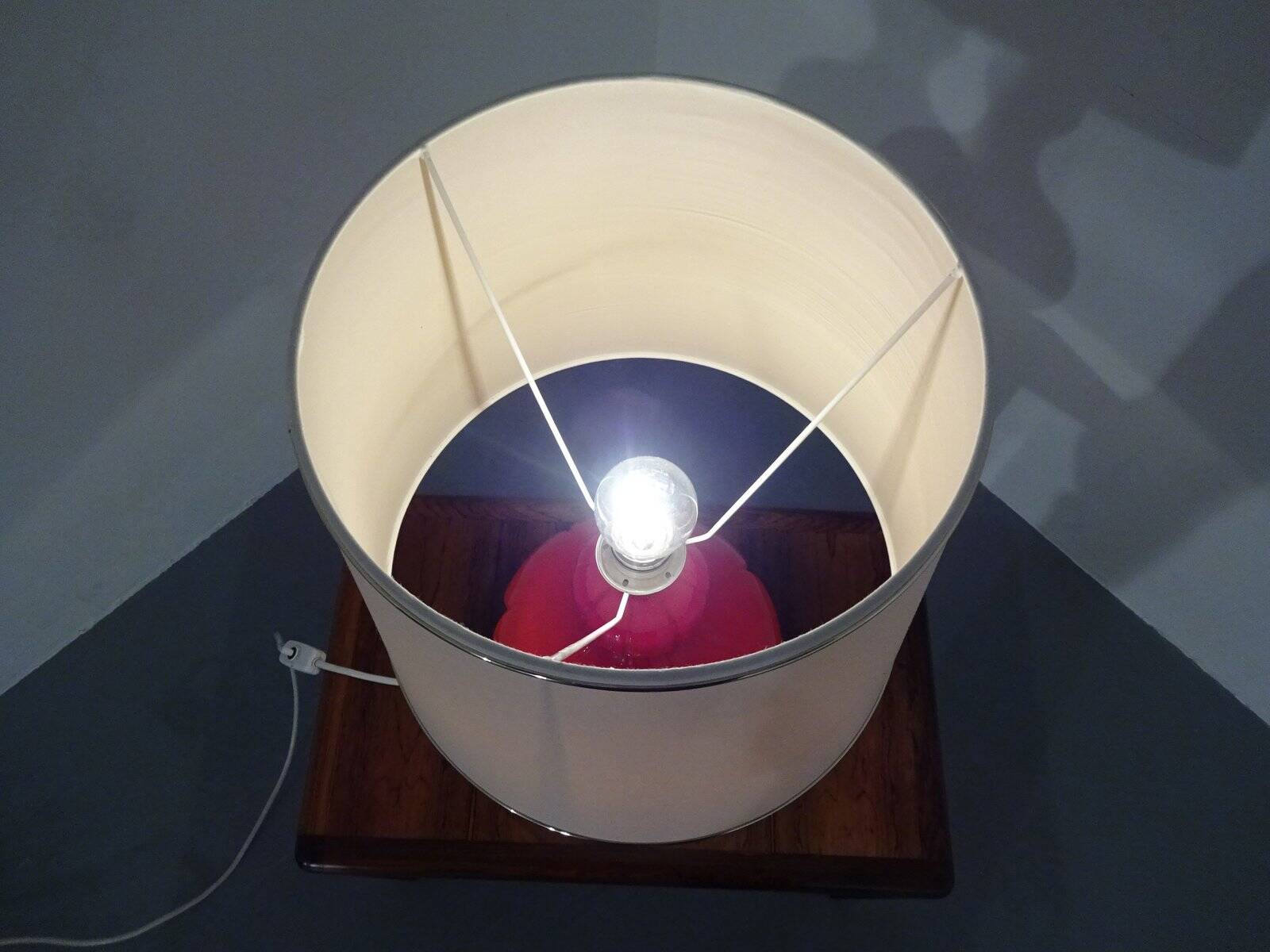 Glass floor lamp by Peil & Putzler, 1970s