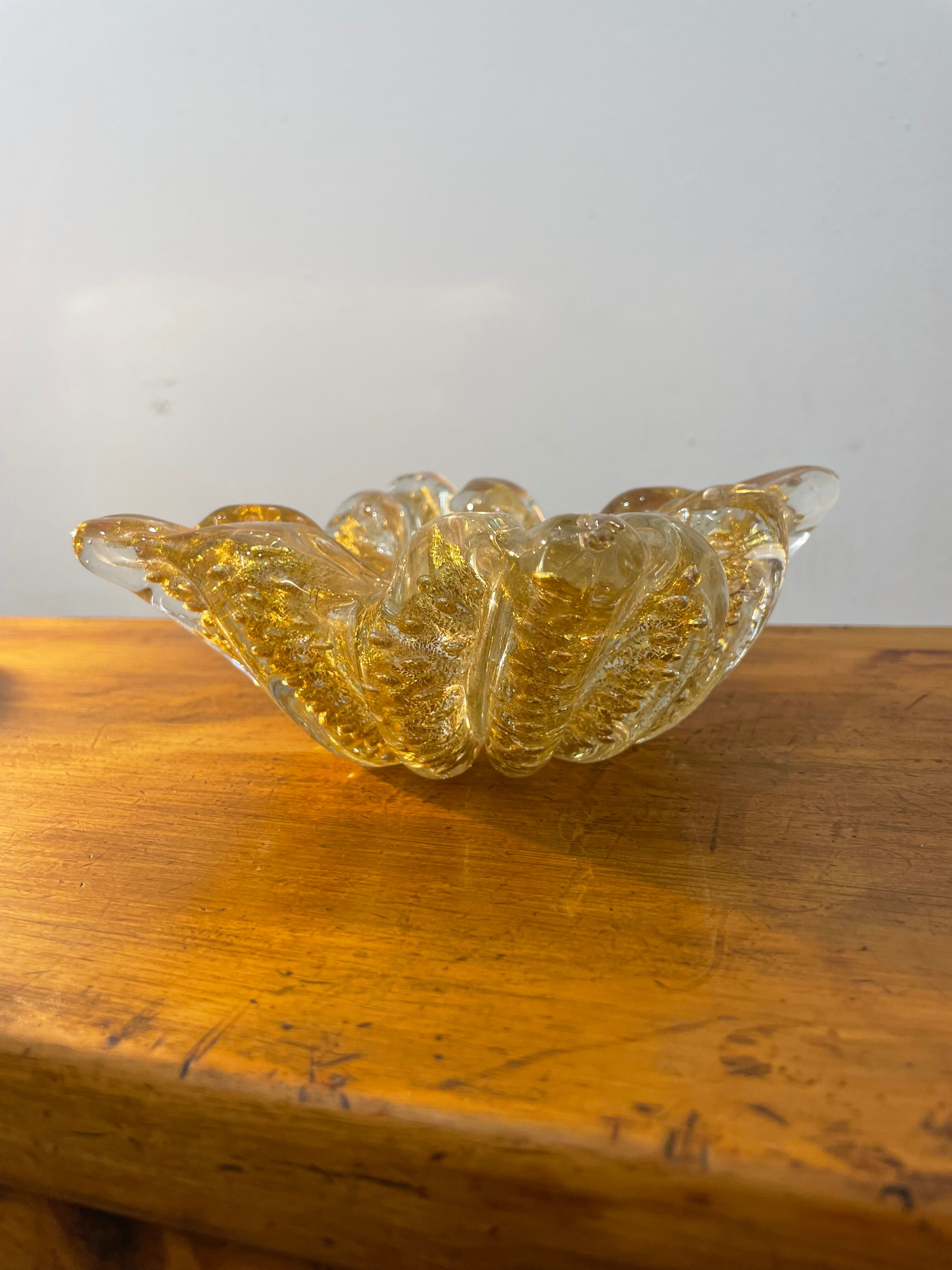 Italian glass ashtray