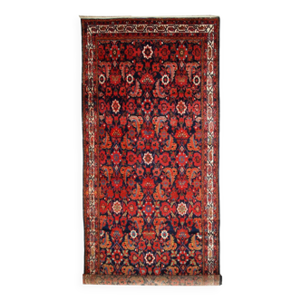 Tapis antique fait main Malayer persan 170cm x 356cm (1920s)