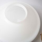 Globe opaline and brass plafon d30cm