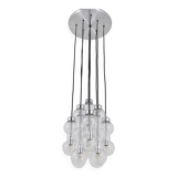 Impressive cascading hourglass chandelier Doria, Space Age, Germany, 1960s.