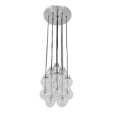 Impressive cascading hourglass chandelier Doria, Space Age, Germany, 1960s.