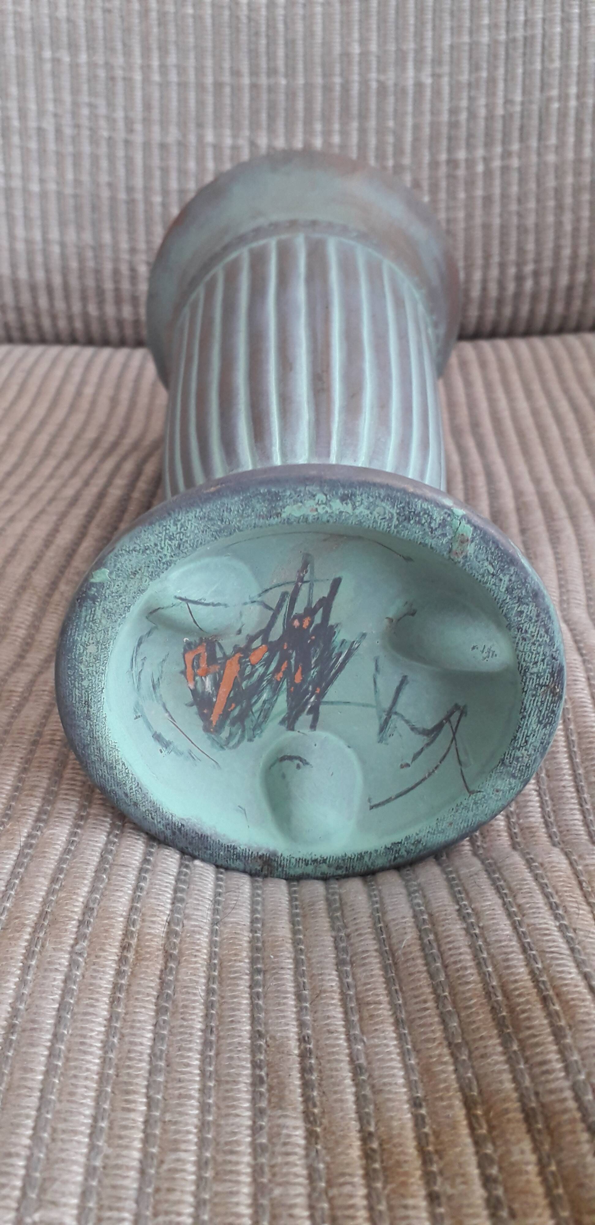 Vintage vase with original decoration