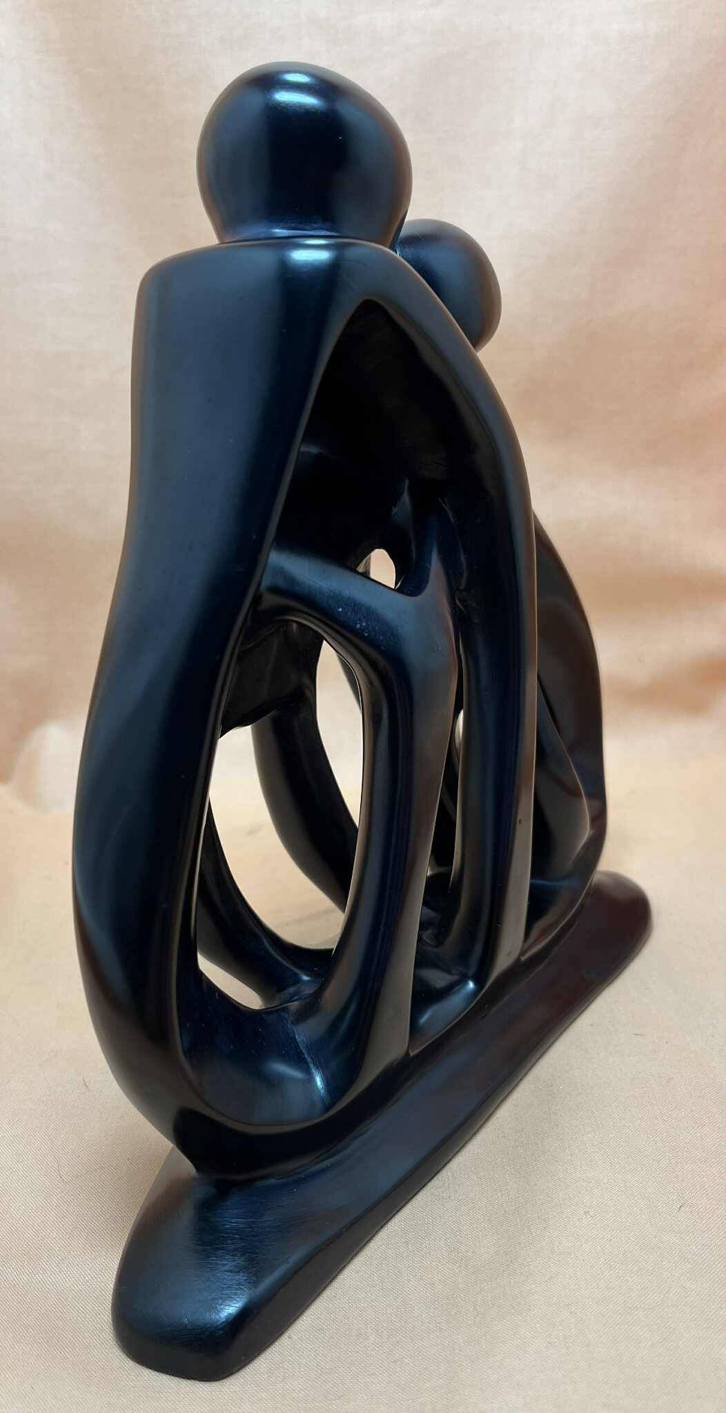Soapstone statue representing the family, African art